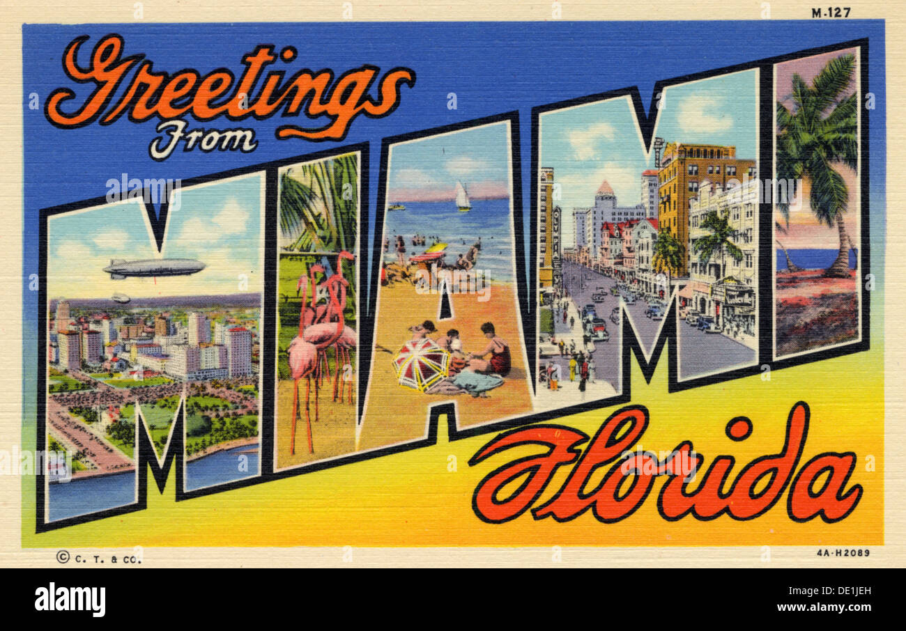 Florida Postcard Stock Photos & Florida Postcard Stock Images - Alamy