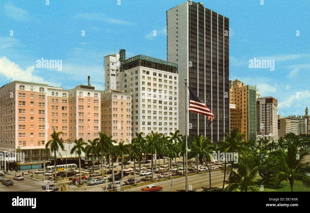 Biscayne Boulevard, Miami, Florida, USA, 1967. Artist: Unknown Stock Photo