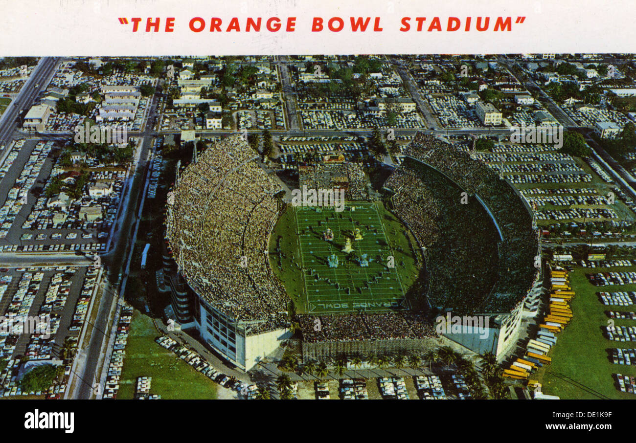 Orange Bowl Stadium, Miami, Florida, USA, 1958. Artist: Unknown Stock Photo