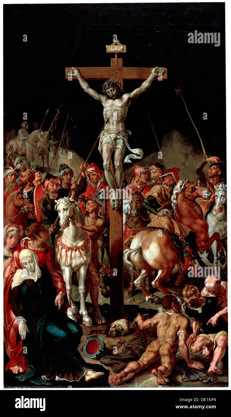 'Calvary', between 1545 and 1550. Artist: Maerten van Heemskerck Stock Photo