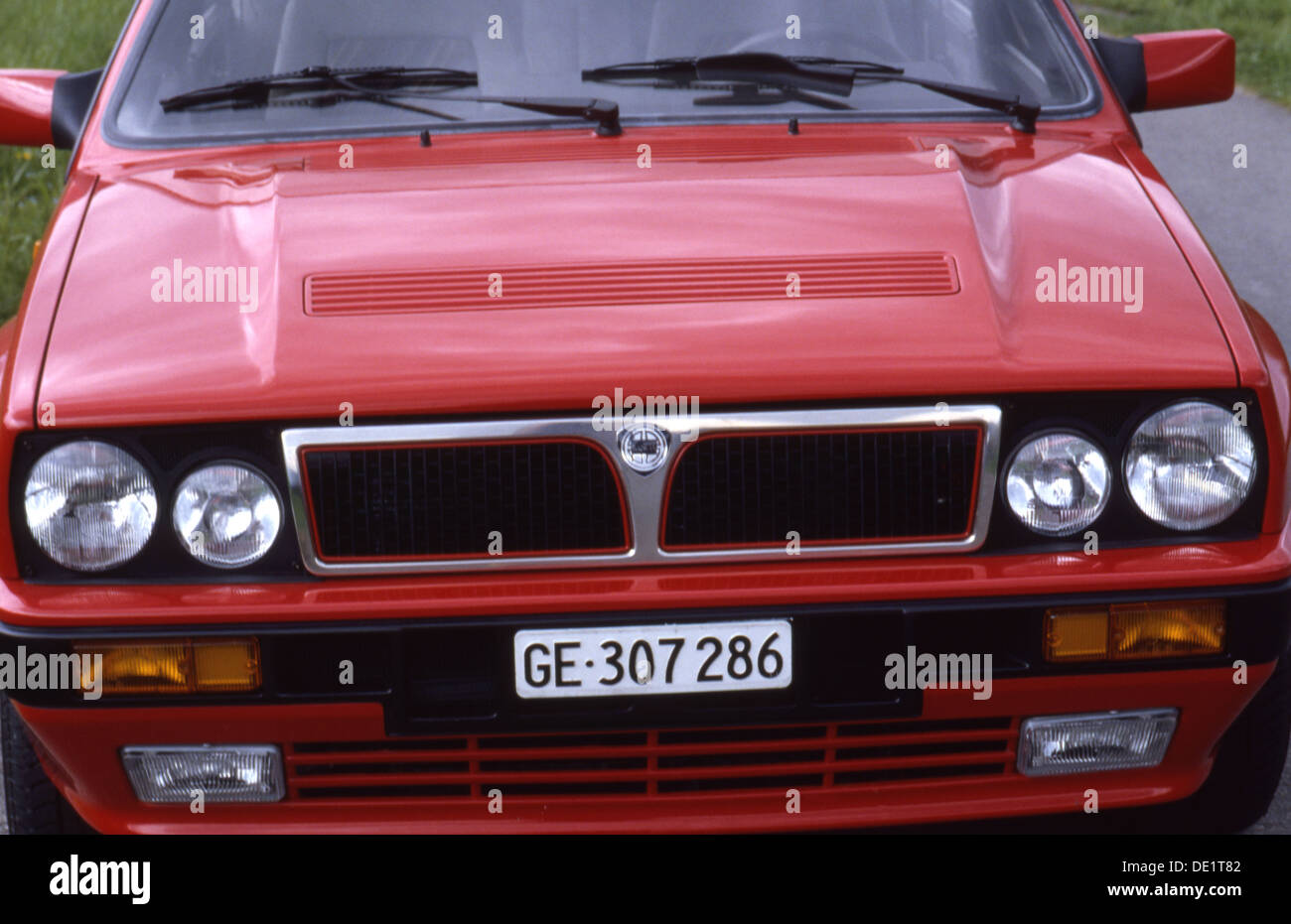Lancia Delta Integrale Sports Car 4x4 4WD 1990s Stock Photo