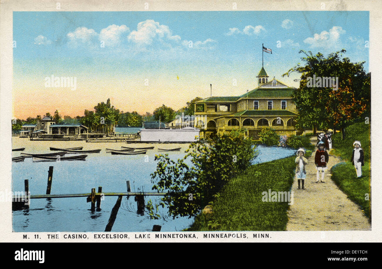 The Casino Excelsior Lake Minnetonka Minneapolis Minnesota Usa 1915 Artist Unknown Stock Photo Alamy