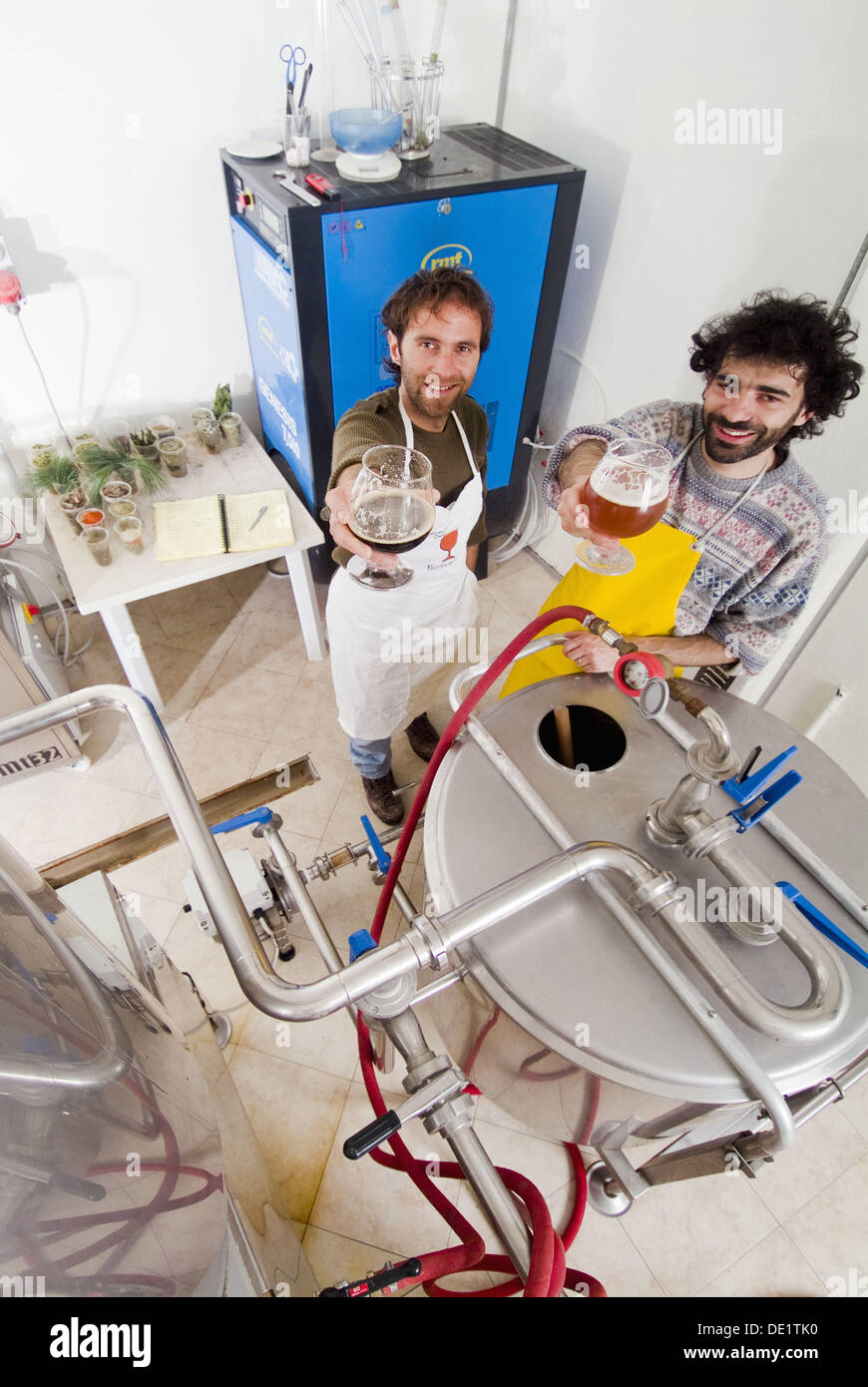 brewmaster while preparing the beer Stock Photo Alamy