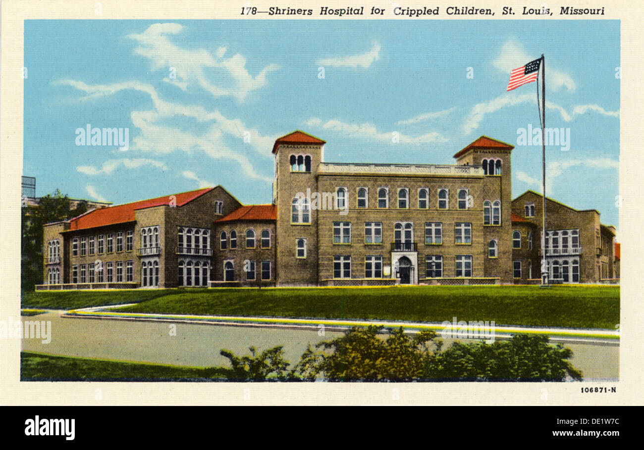 Shriners' Hospital for Crippled Children, St Louis, Missouri, USA, 1925