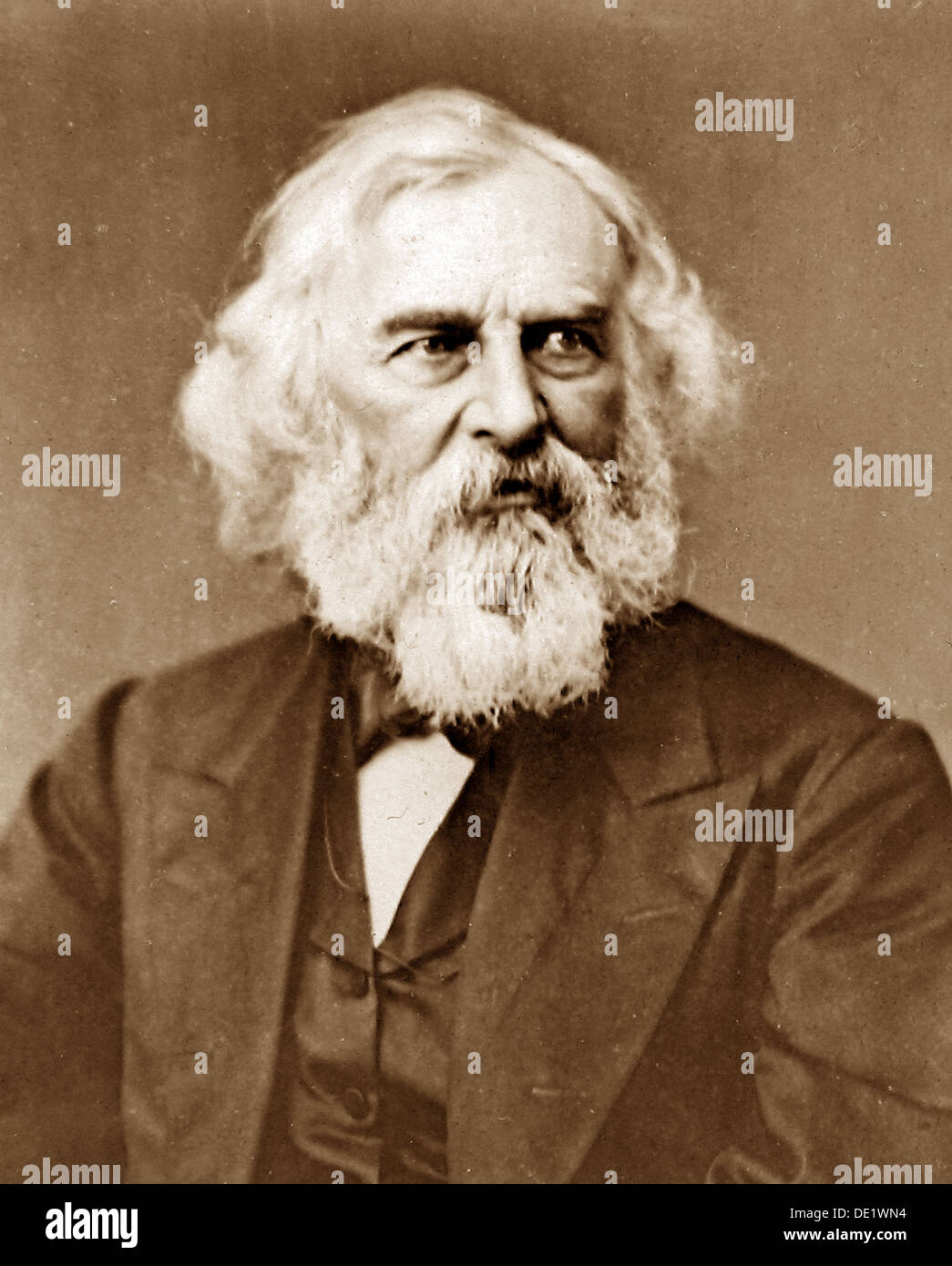 Henry Longfellow Victorian period Stock Photo