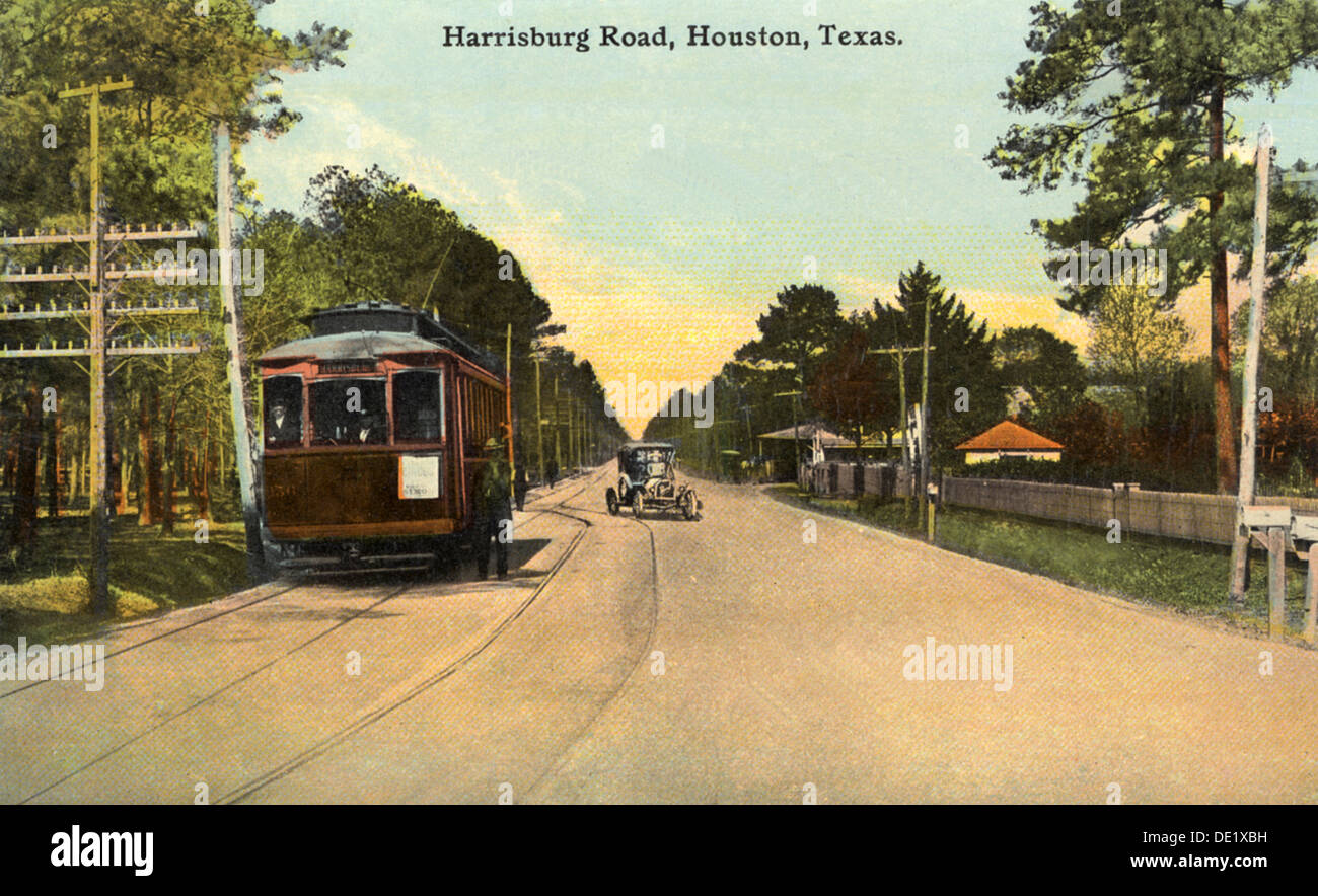 Harrisburg Road, Houston, Texas, USA, 1909. Artist Unknown Stock Photo