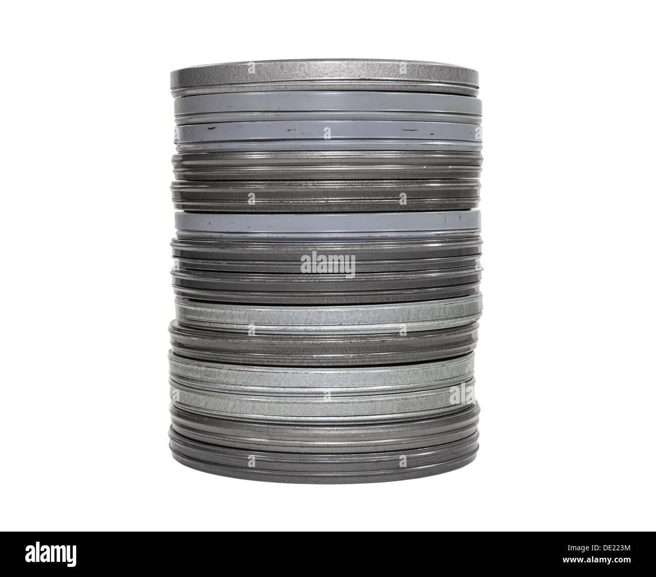 Film cans Cut Out Stock Images & Pictures - Alamy