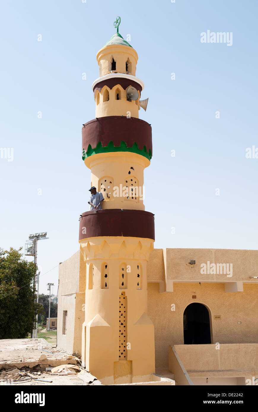 Mosque in Nubian village, Egypt Stock Photo