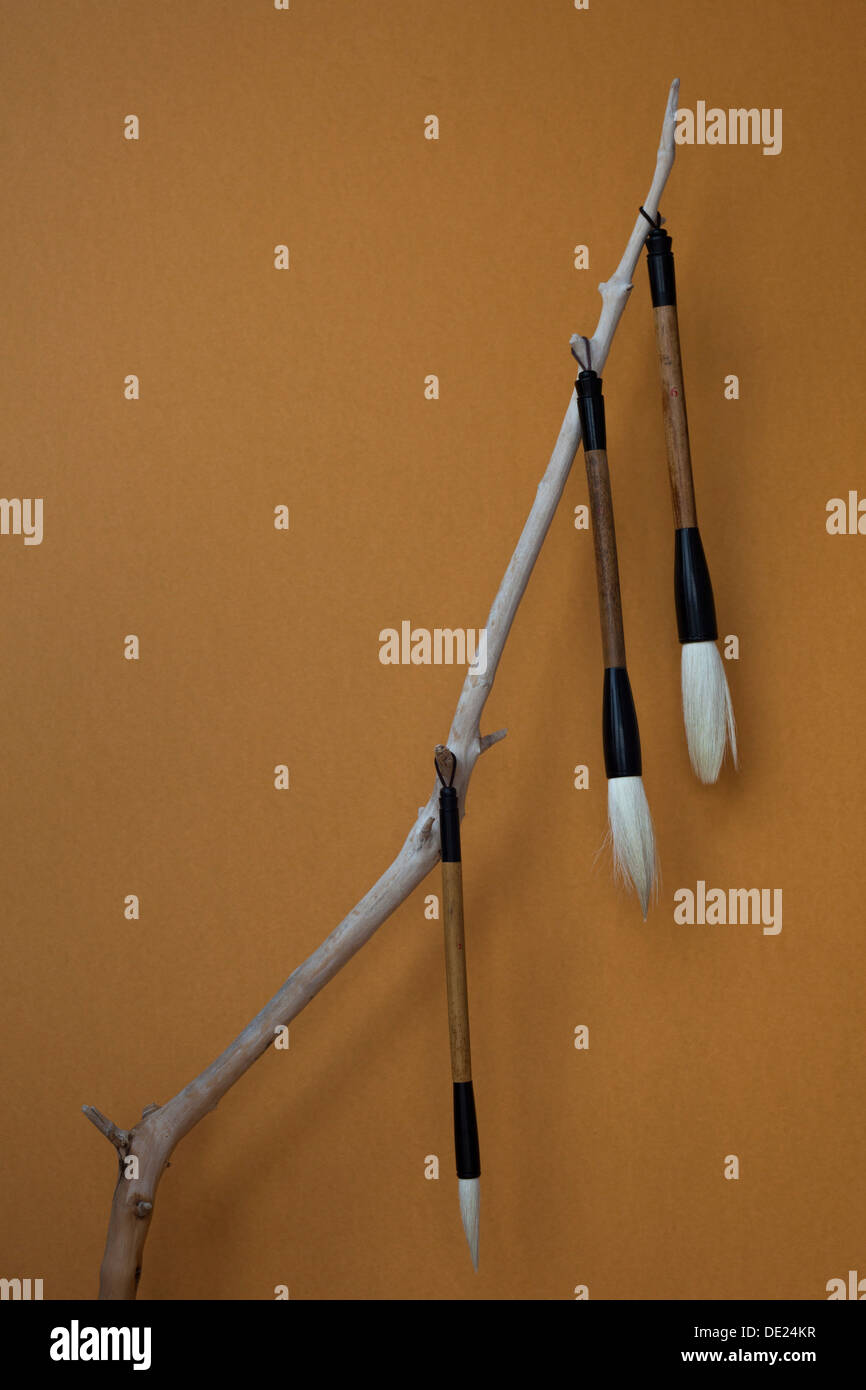 Japanese calligraphy brush hires stock photography and images Alamy