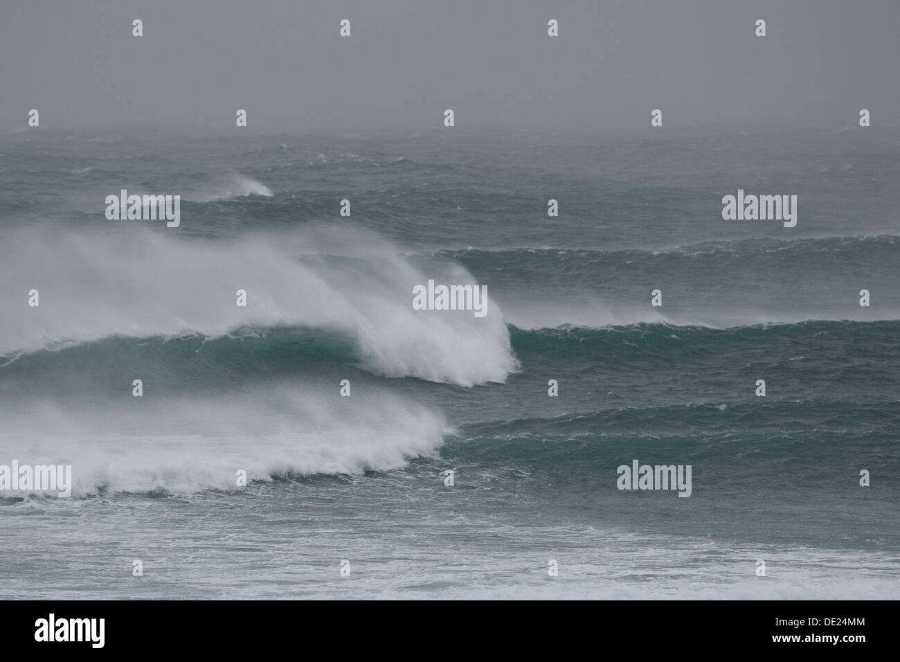ocean, sea, breakers, surge, breakwater, waves, Brandung, starker Wellengang, Wellen, Welle, Gischt, Meer, Flut, Ozean Stock Photo