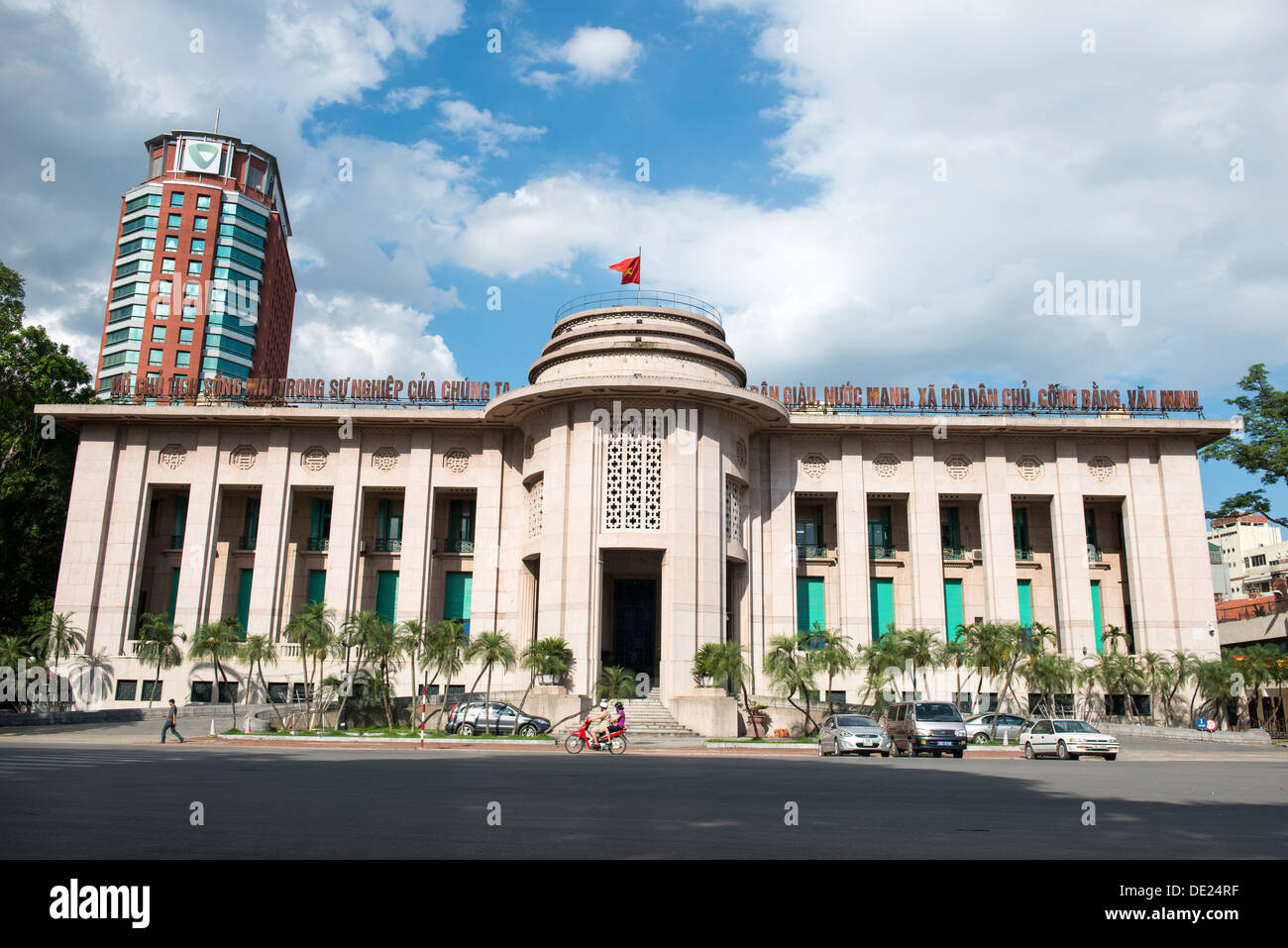 Vietnamese Government building in Hanoi, Vietnam Stock Photo