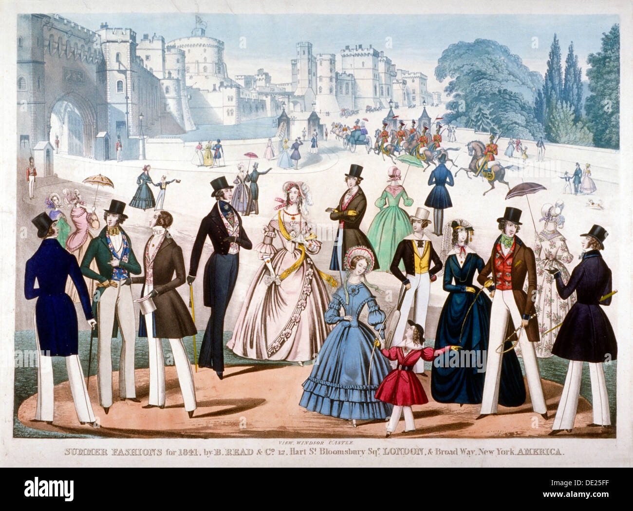 'Summer Fashions for 1841', c1841. Artist: Anon Stock Photo