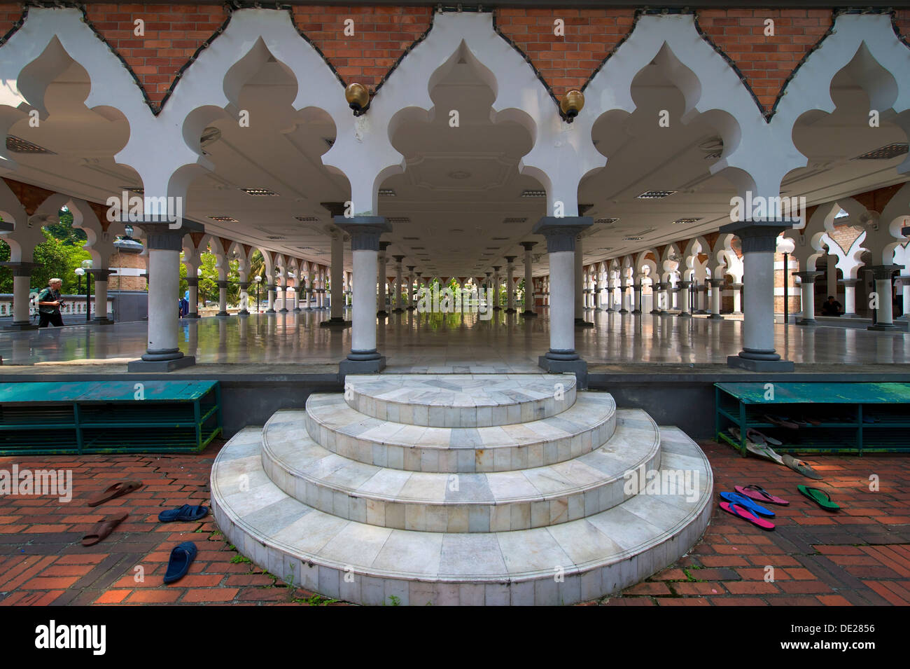 Masjid Jamek Mosque, Kuala Lumpur, Malaysia, Southeast Asia Stock Photo