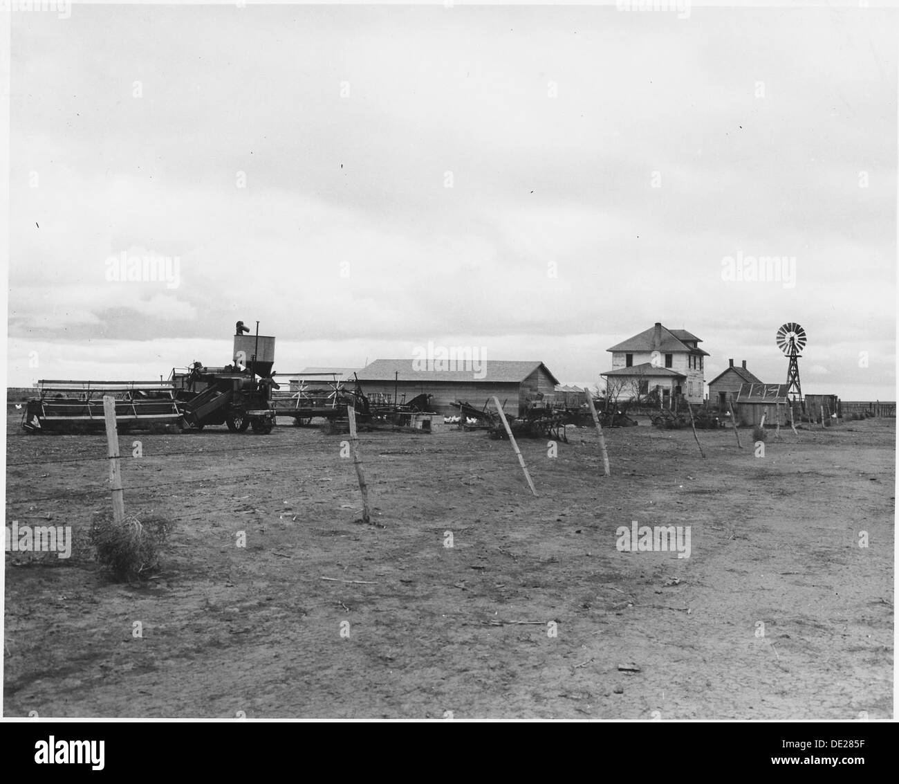 Haskell County, Kansas. The farm shown here is quite typical, with its
