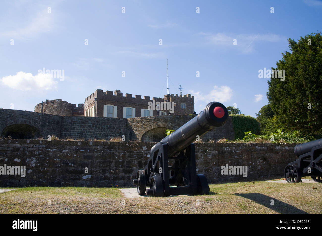 Walmer Castle Kent  Built during Henry V111's reign coastal artillery defence official residence Lord Warden of Cinque Ports Stock Photo