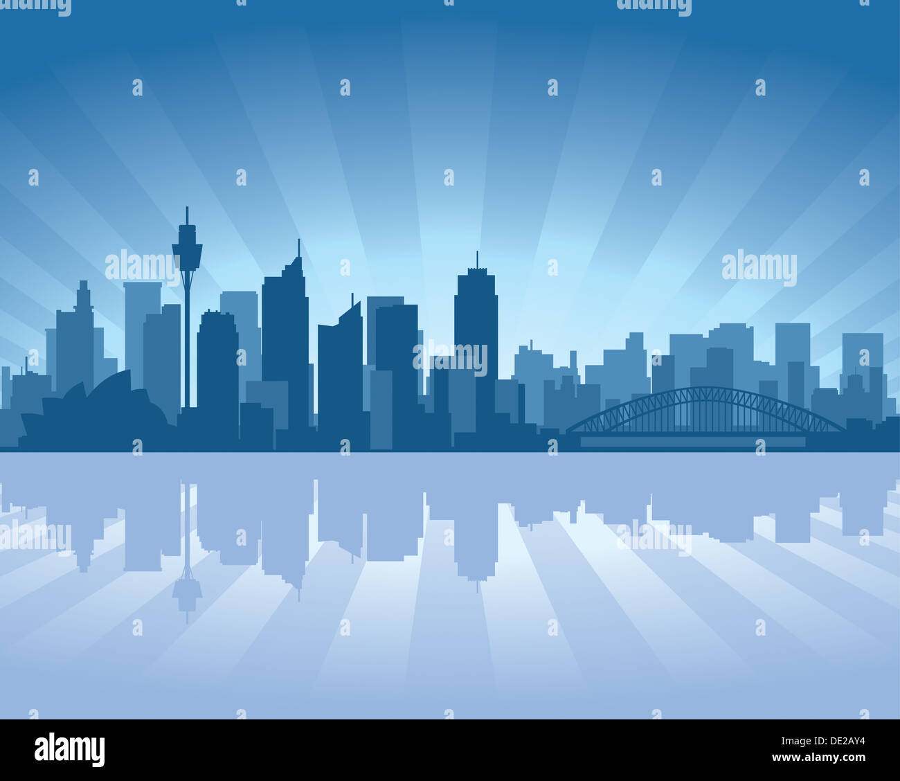 Sydney skyline illustration hi-res stock photography and images - Alamy