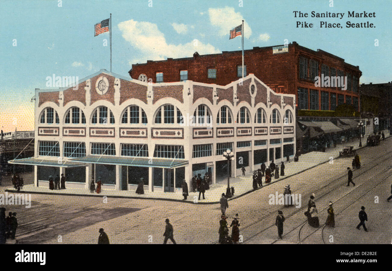 Seattle sanitary market hires stock photography and images Alamy