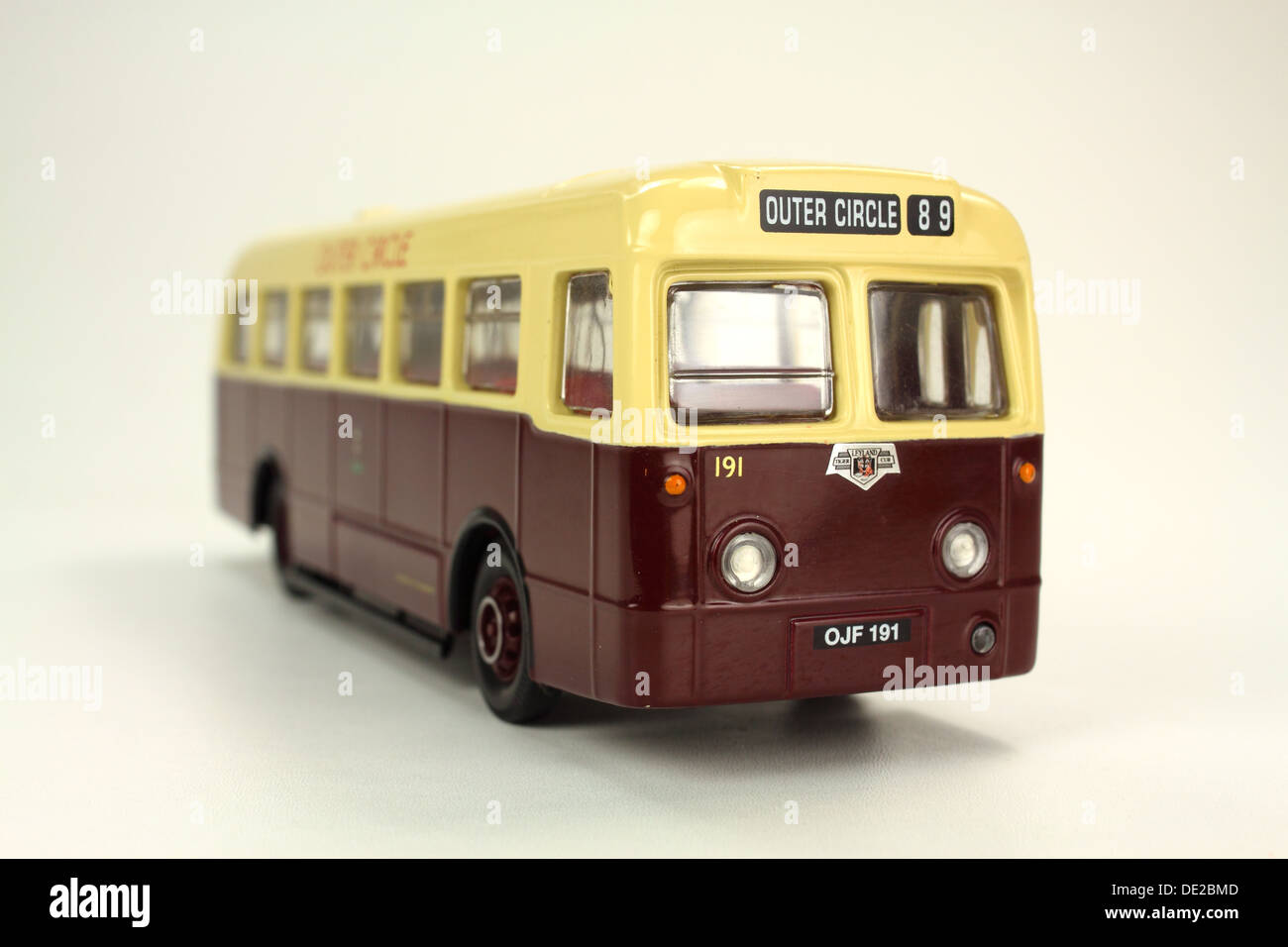 Model of classic old bus Stock Photo