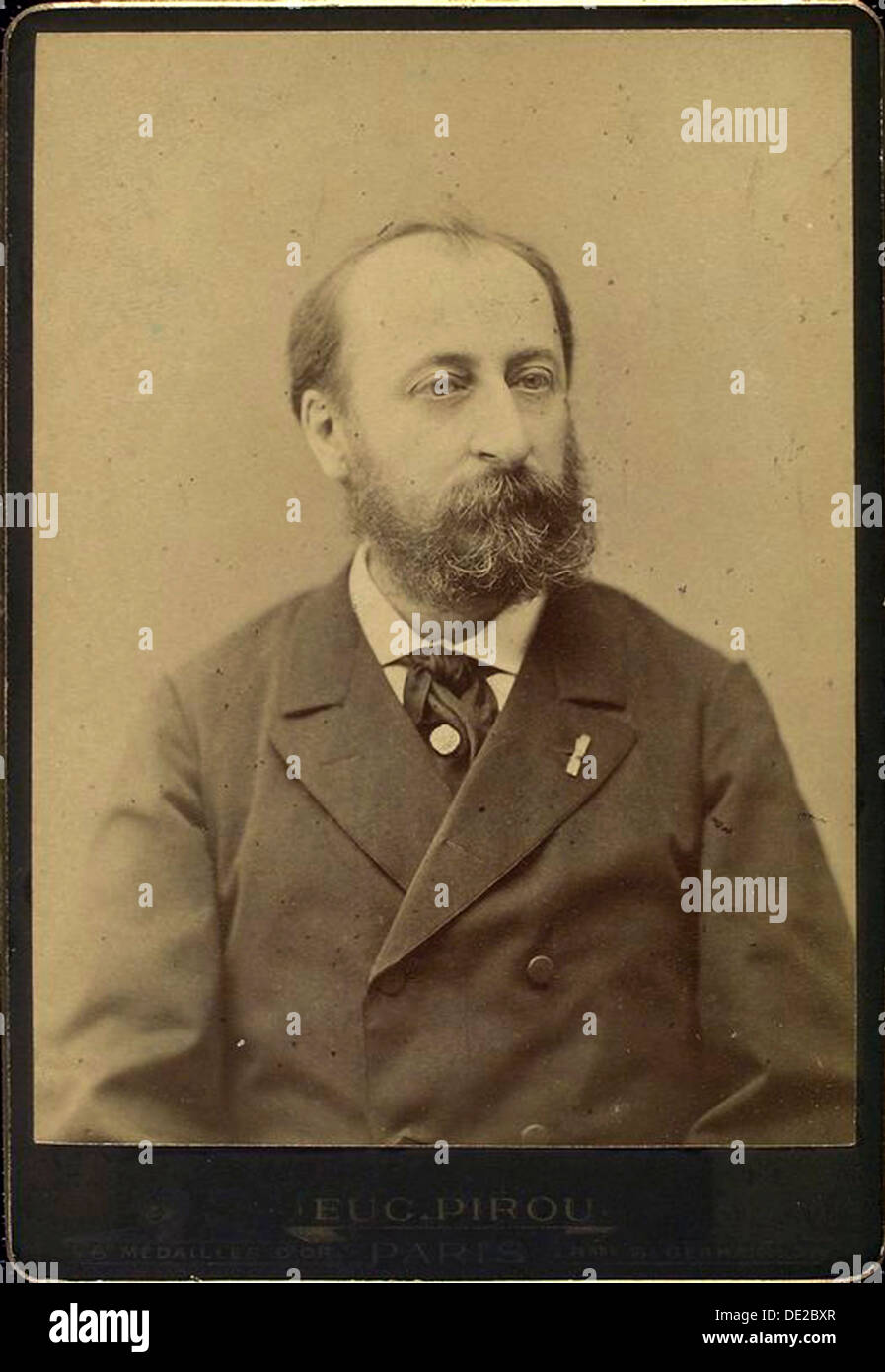 Camille Saint-Saens, French composer, conductor, organist and pianist, late 19th century. Artist: Eugene Pirou Stock Photo