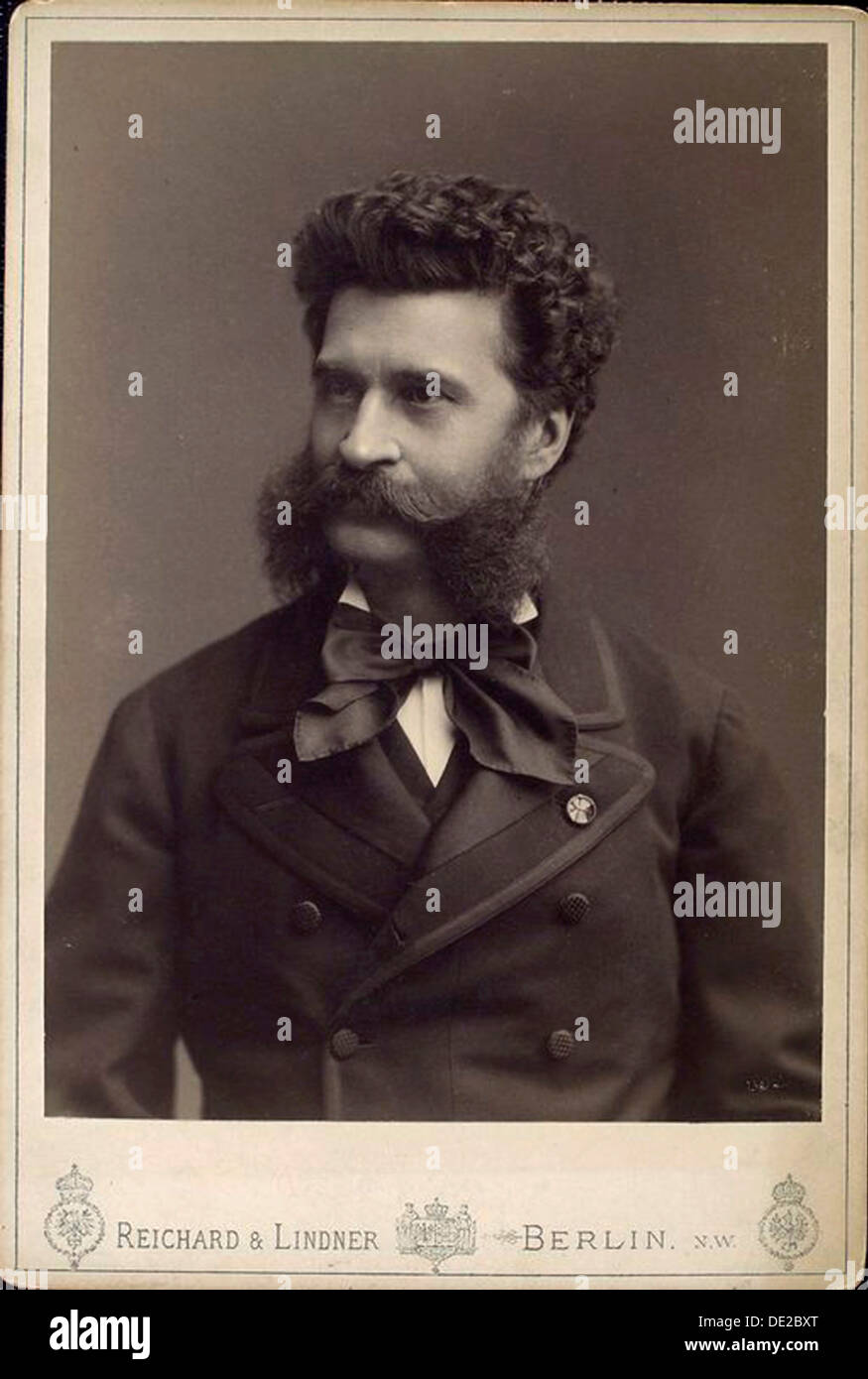 Johann Strauss the Younger, Austrian composer, 19th century. Artist: Reichard & Lindner Stock Photo