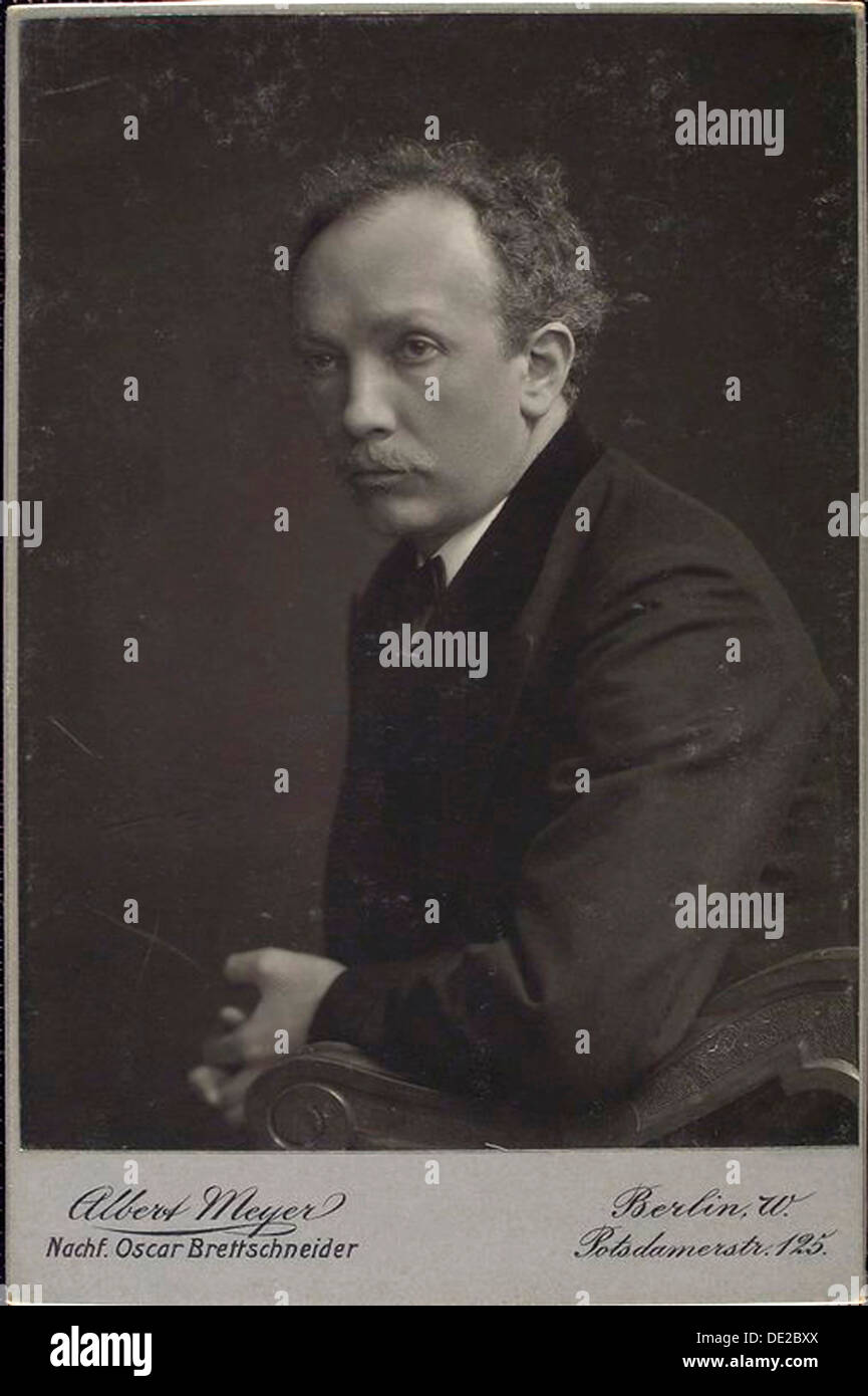 Richard Strauss, German composer, late 19th or early 20th century. Artist: Albert Meyer Stock Photo