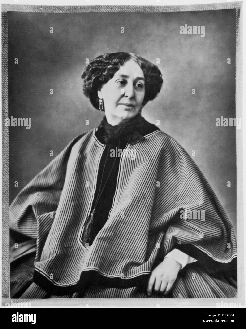 George Sand, French author, 1864. Artist: Nadar Stock Photo