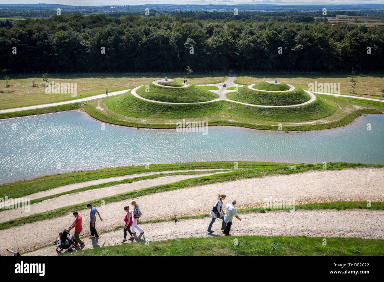 Northumberlandia "Lady of the North" at Blagdon near Cramlington, Northumberland, England.UK, GB