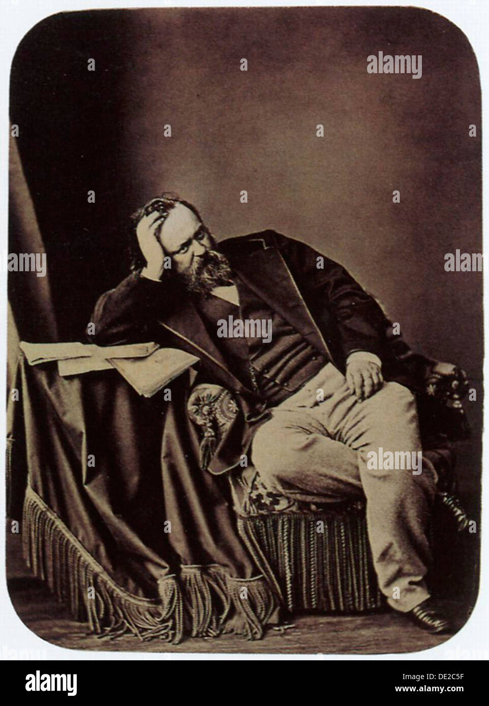 Alexander Herzen, Russian writer and thinker, 1861. Artist: Sergei Levitsky Stock Photo