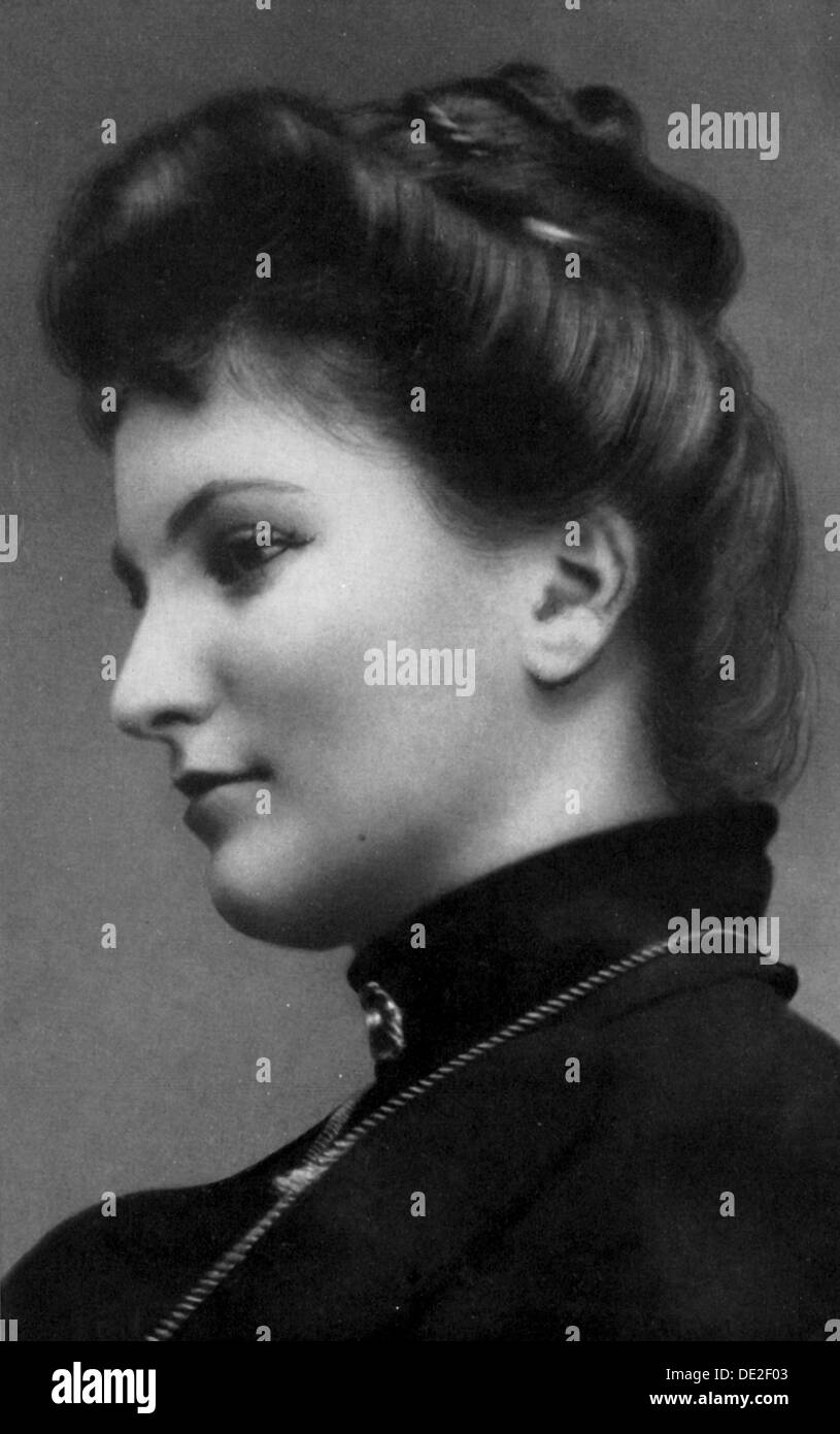 Alma Schindler, Austrian socialite and composer, c1900. Artist: Unknown Stock Photo