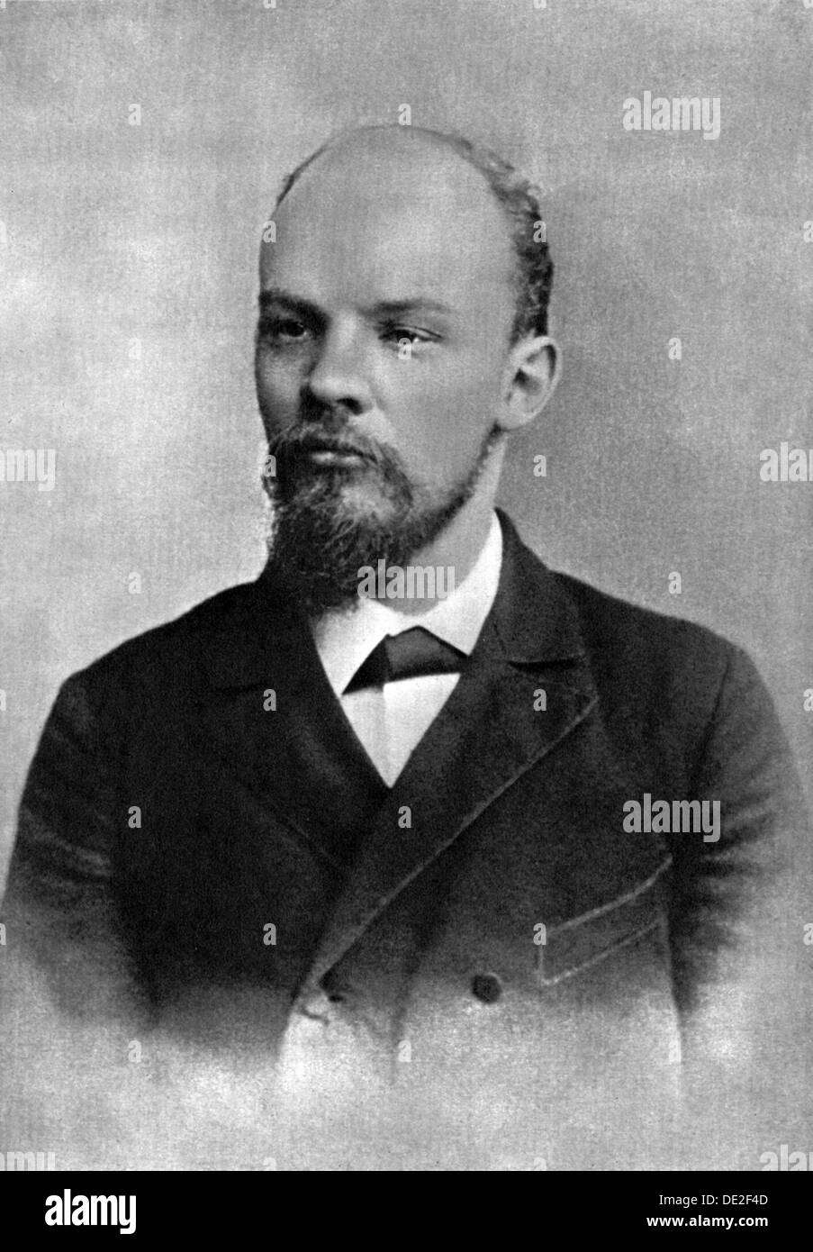 Vladimir Ulyanov (Lenin), Russian Bolshevik revolutionary, St Petersburg, Russia, February 1897. Artist: Unknown Stock Photo
