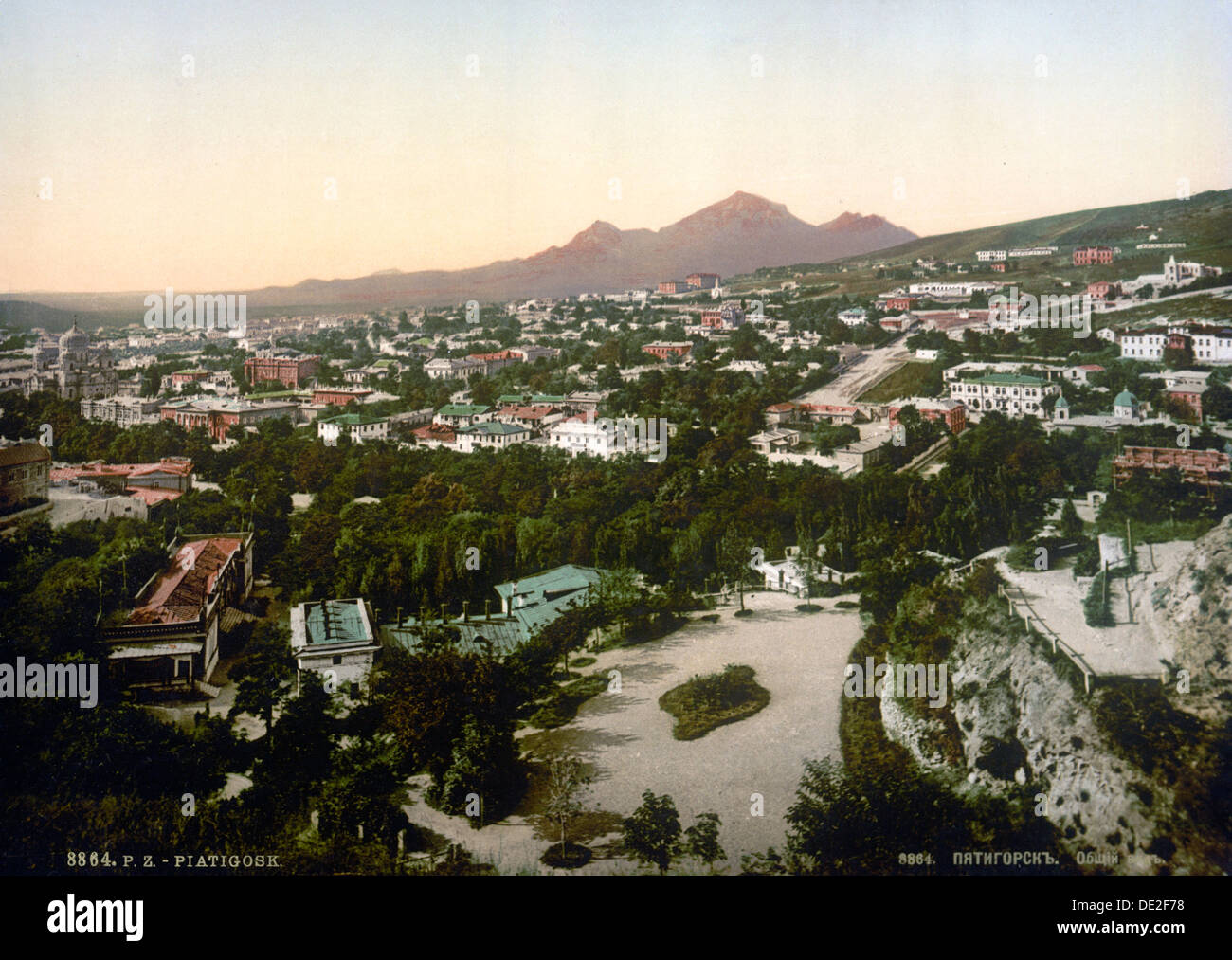 View of Pyatigorsk, Russia, 1895. Artist: Unknown Stock Photo