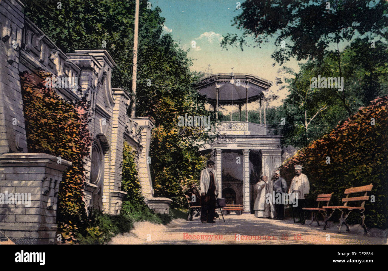 Mineral water spring no 18, Yessentuki, Russia, 1900s.  Artist: Anon Stock Photo