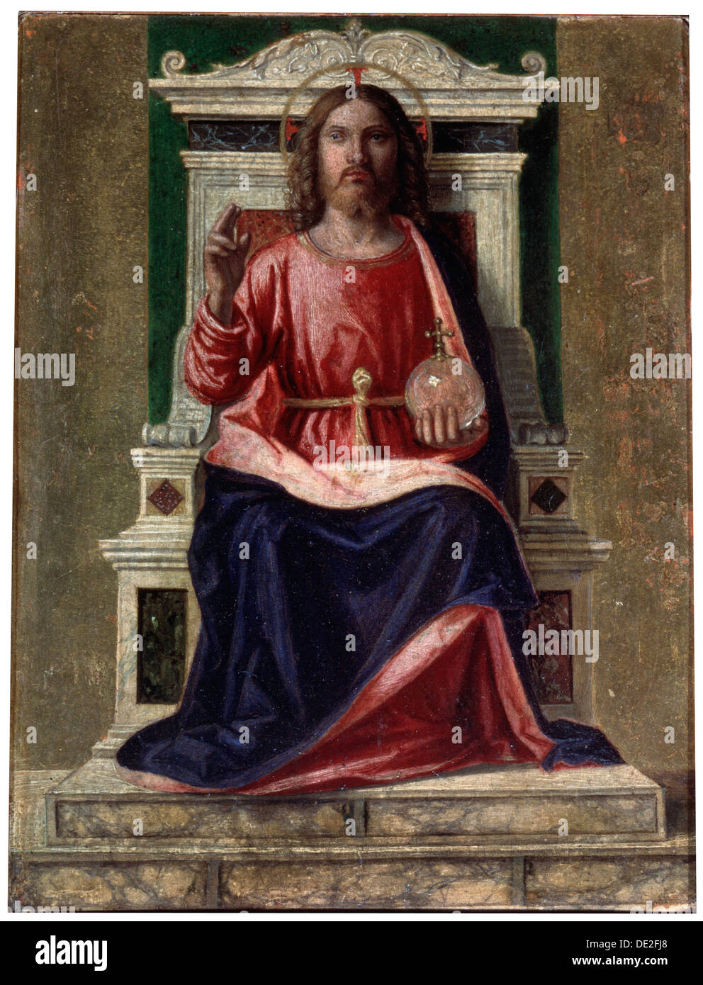 'Christ Enthroned', (Saviour of the World), c1505. Creator: Giovanni Battista Cima da Conegliano. Stock Photo