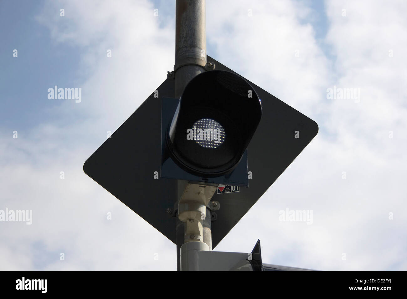 Monitoring camera for red-light violators at a traffic light Stock Photo