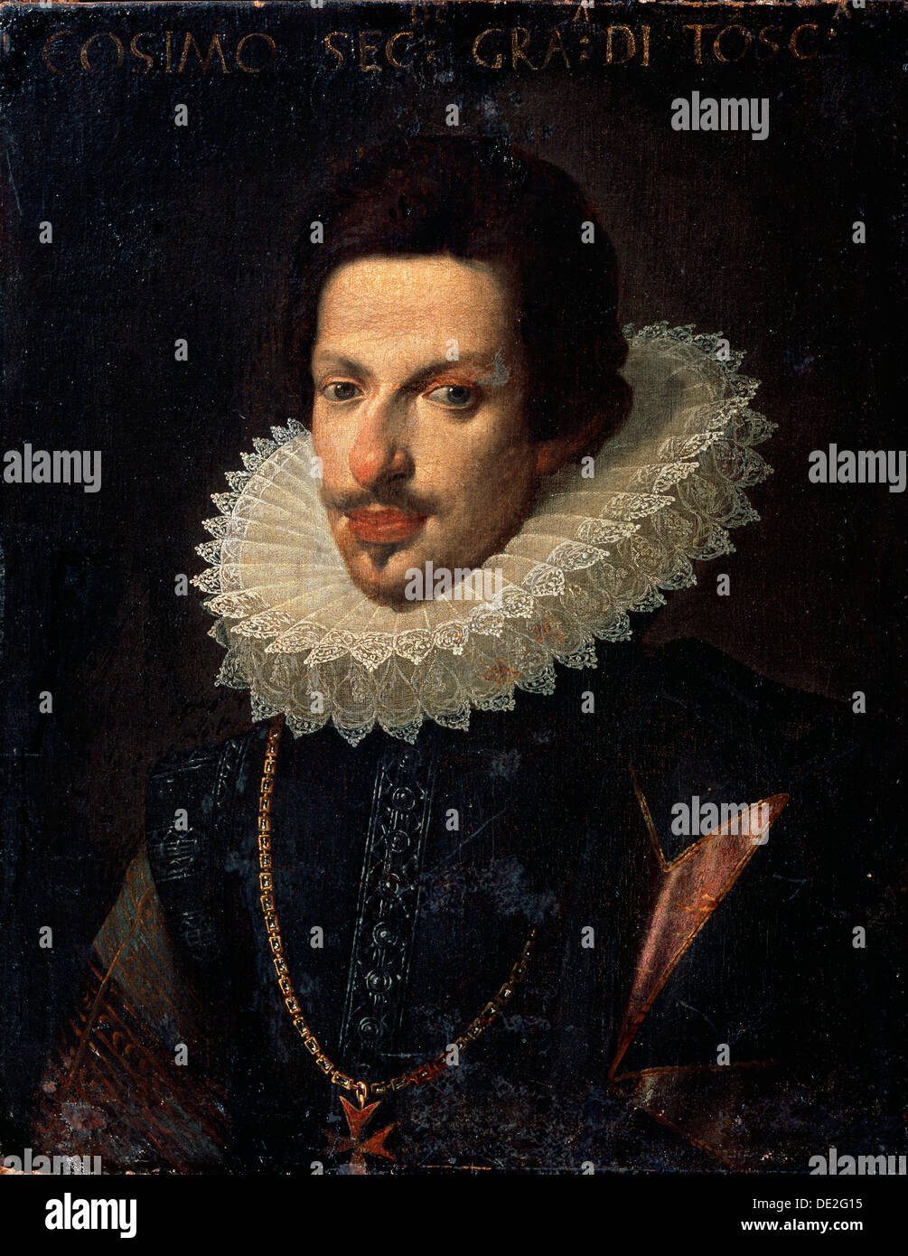 'Portrait of Grand Duke of Tuscany Cosimo II de' Medici', 17th century. Artist: Justus Sustermans Stock Photo