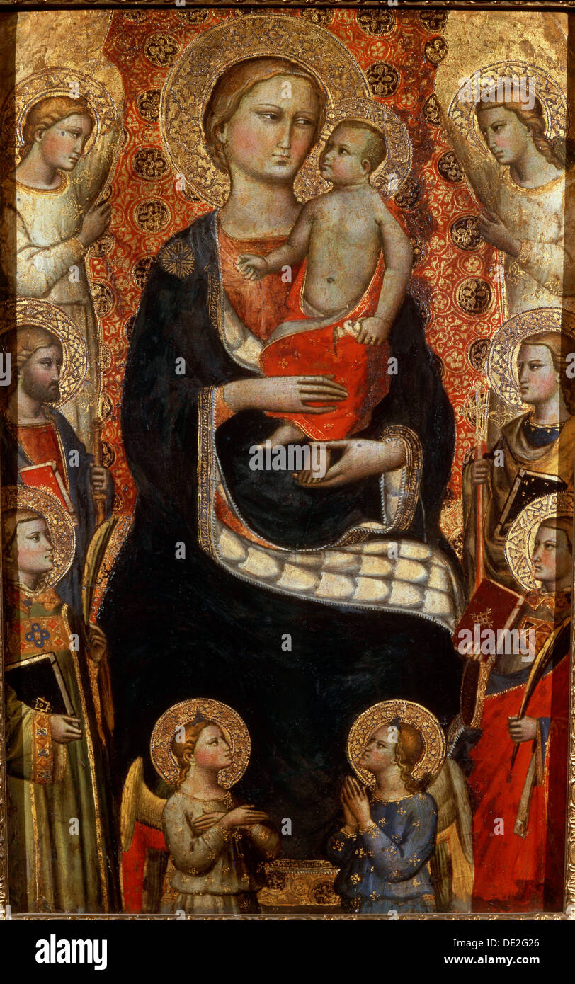 15th century madonna child angels hi-res stock photography and images ...