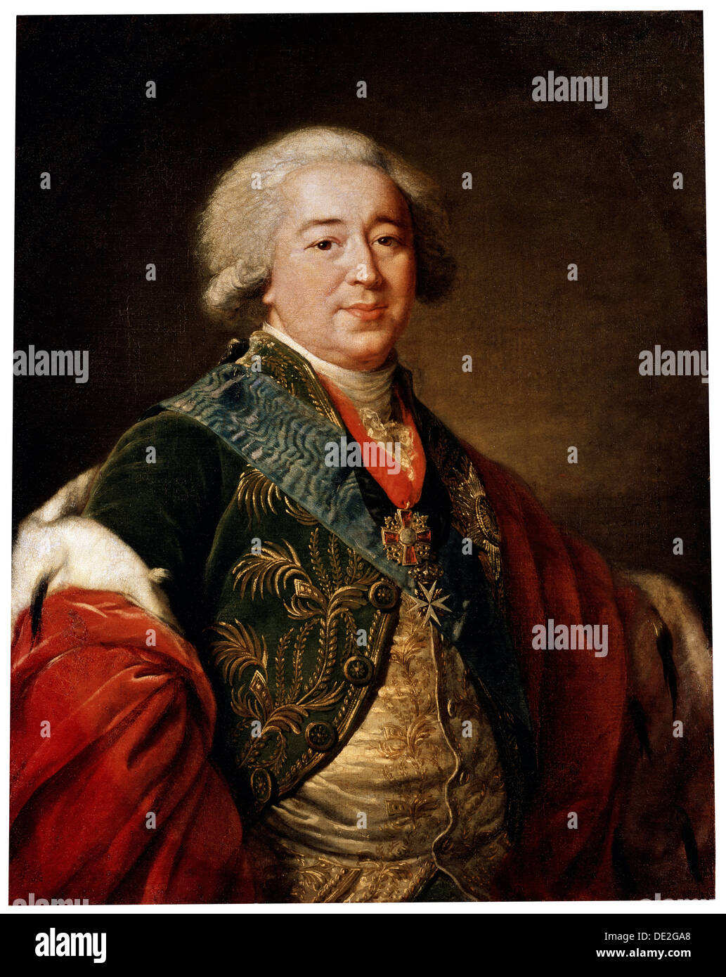 'Portrait of the Vice-Chancellor Prince Alexander Kurakin', 1797. Artist: Elisabeth Louise Vigee-LeBrun Stock Photo