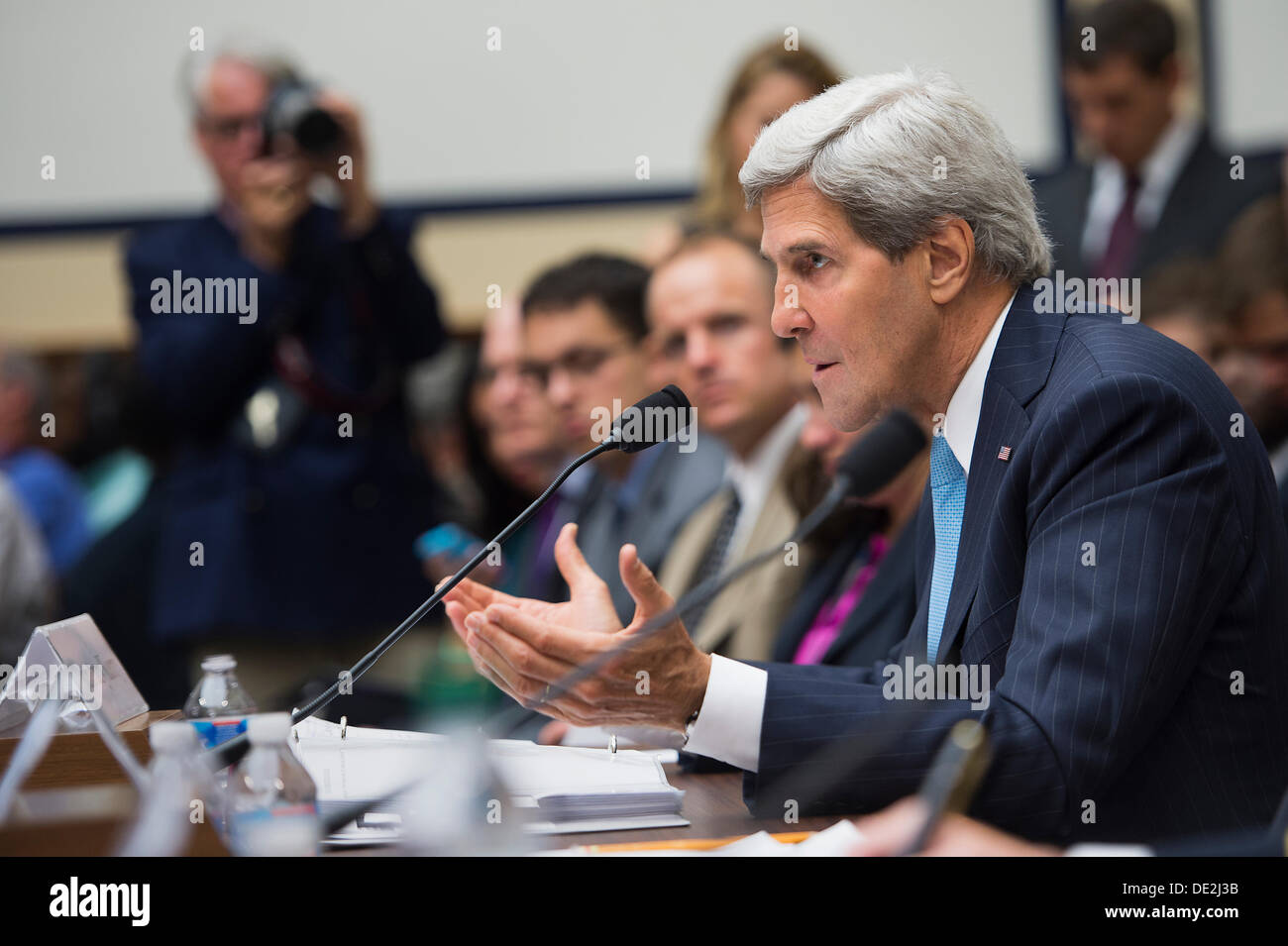 US Secretary of State John Kerry testifies before the House Armed