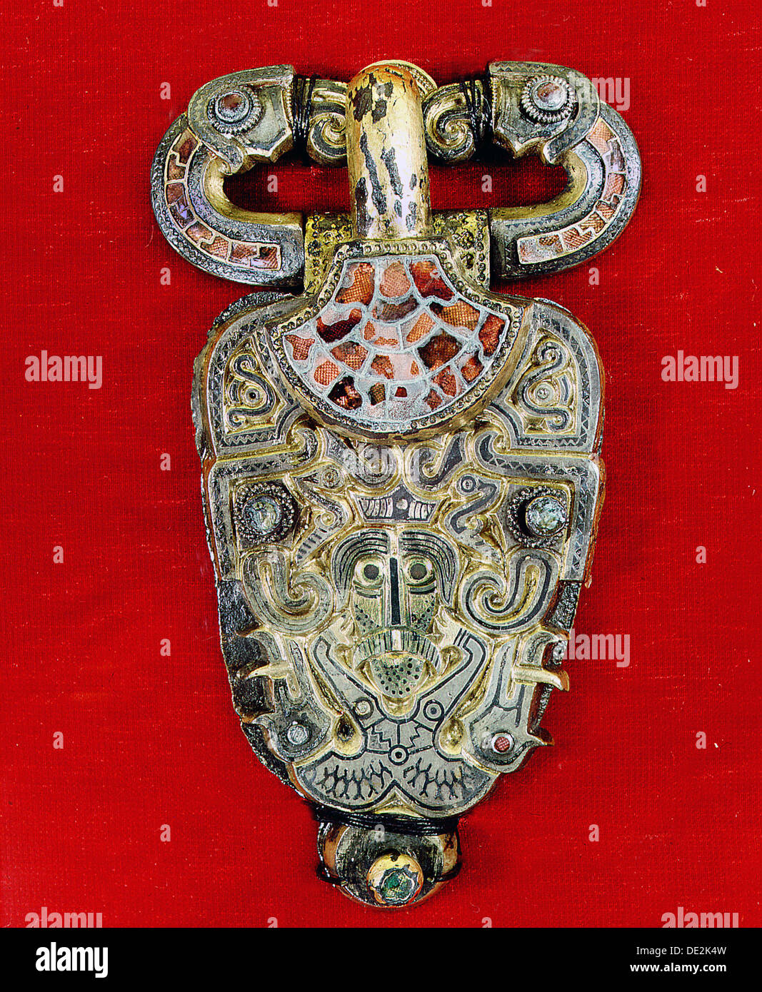 Brooch in the early Vendel style Stock Photo Alamy