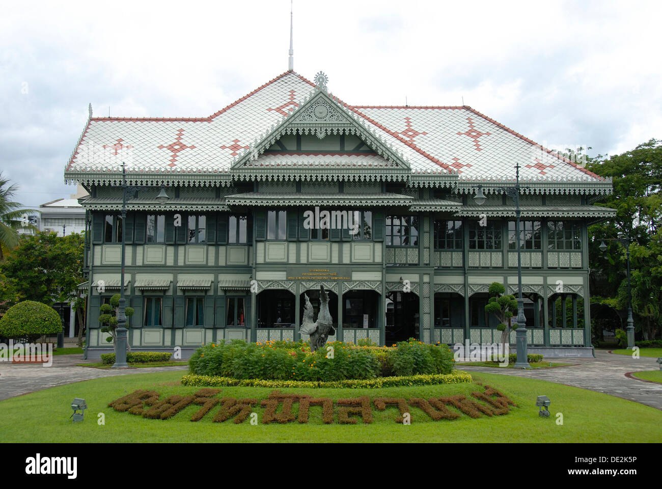History, historic wooden royal buildings, Suan Hong Residence, Vimanmek Palace, Phra Ratchawang Dusit, Bangkok, Thailand Stock Photo