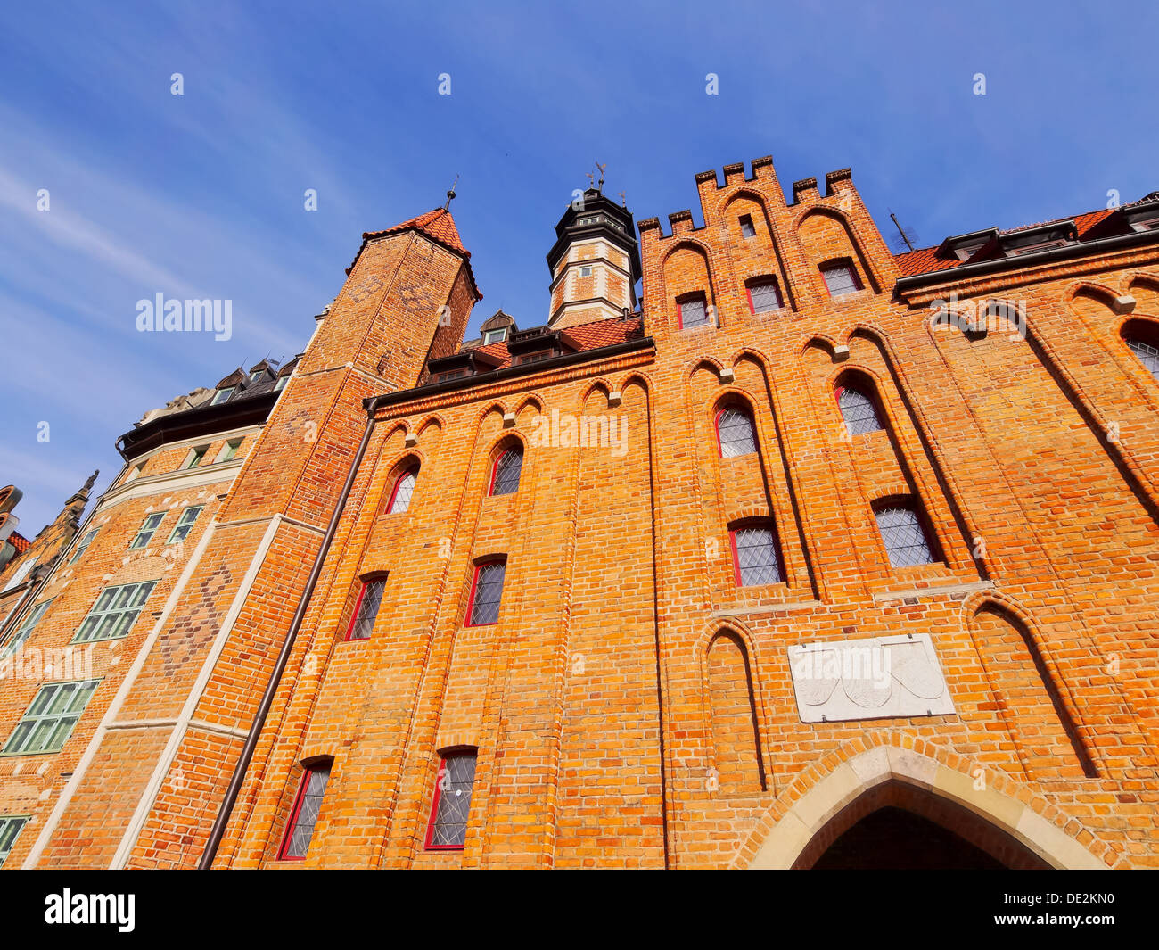 One of the old towns Gate in Gdansk, Poland Stock Photo