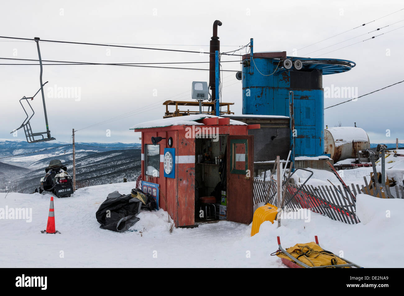 North America's northernmost chairlift, Mount Aurora Skiland ski area