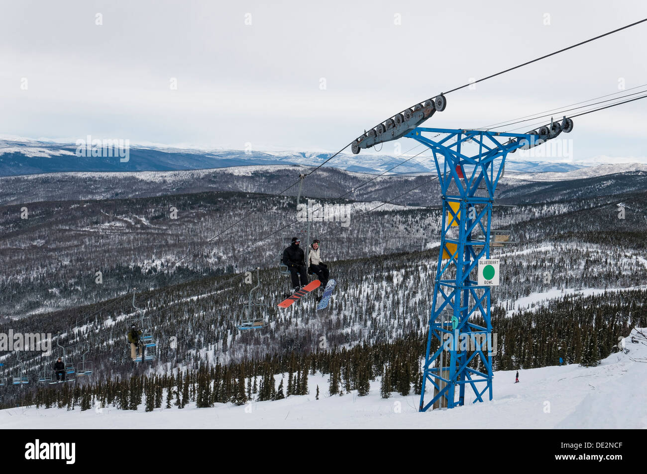 North America's northernmost chairlift, Mount Aurora Skiland ski area
