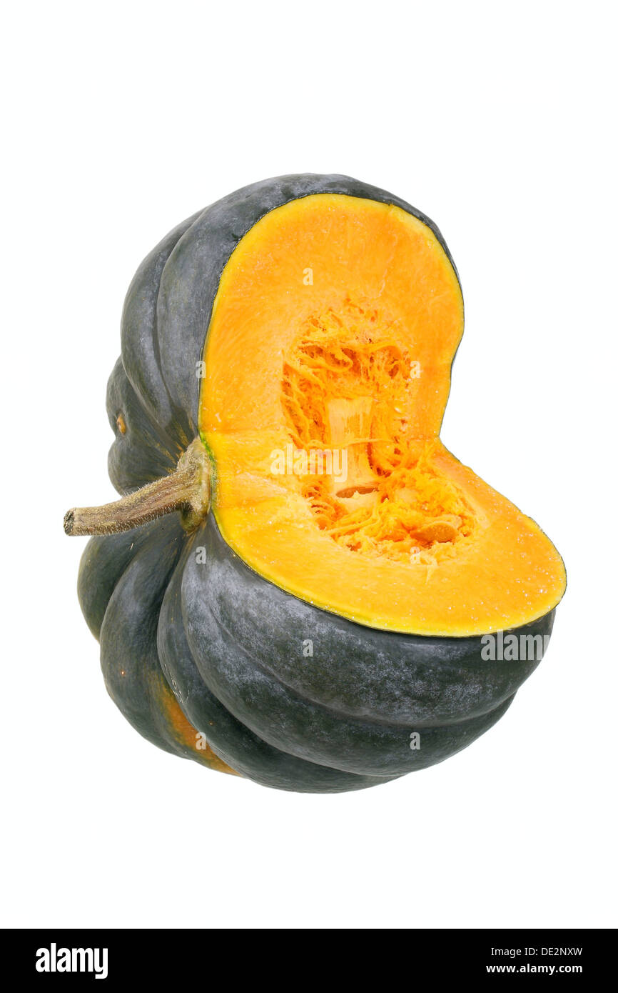 Squash or pumpkin, Muscade de Provence, Muscat de Provence pumpkin, cut
