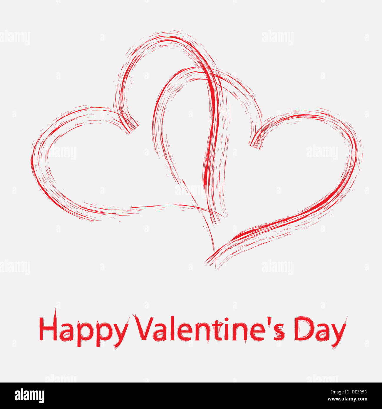 Vector St Valentine day's greeting card Stock Photo - Alamy