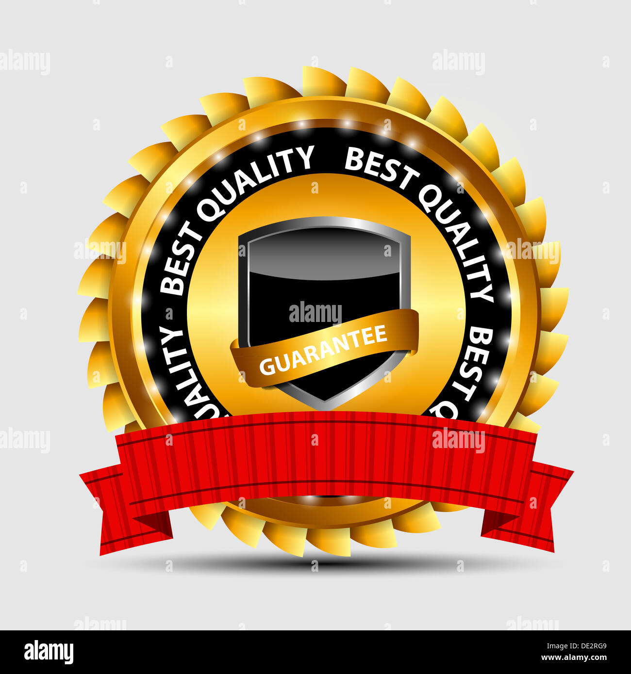 Vector gold sign, label template Stock Photo Alamy