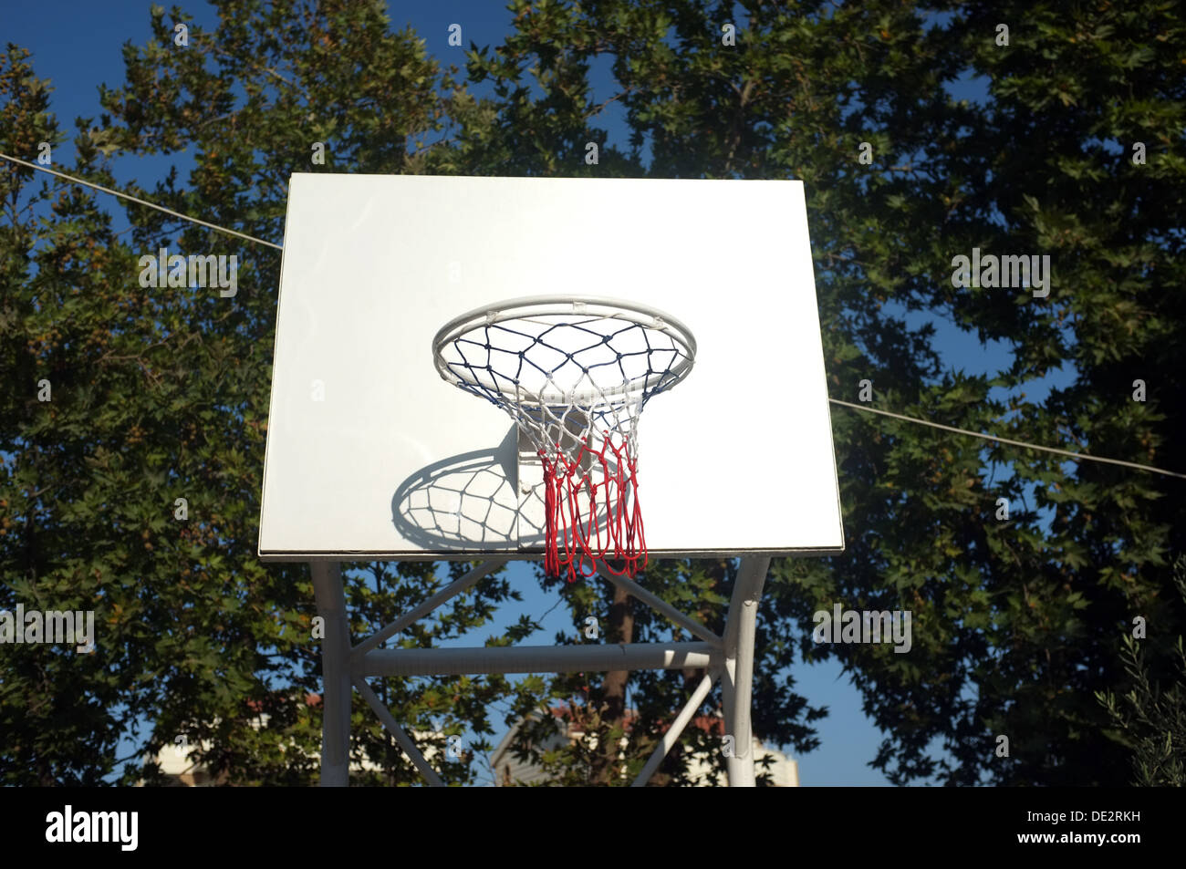 Outdoor basketball board Stock Photo Alamy