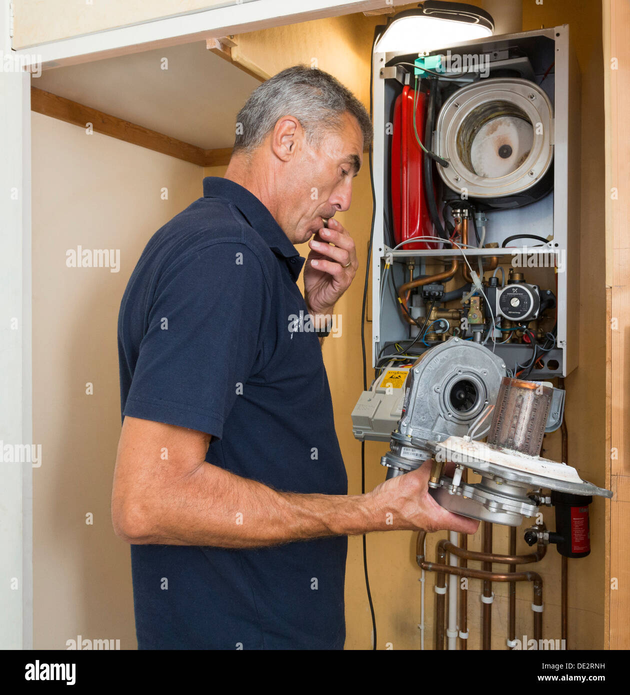 Domestic boiler engineer hires stock photography and images Alamy