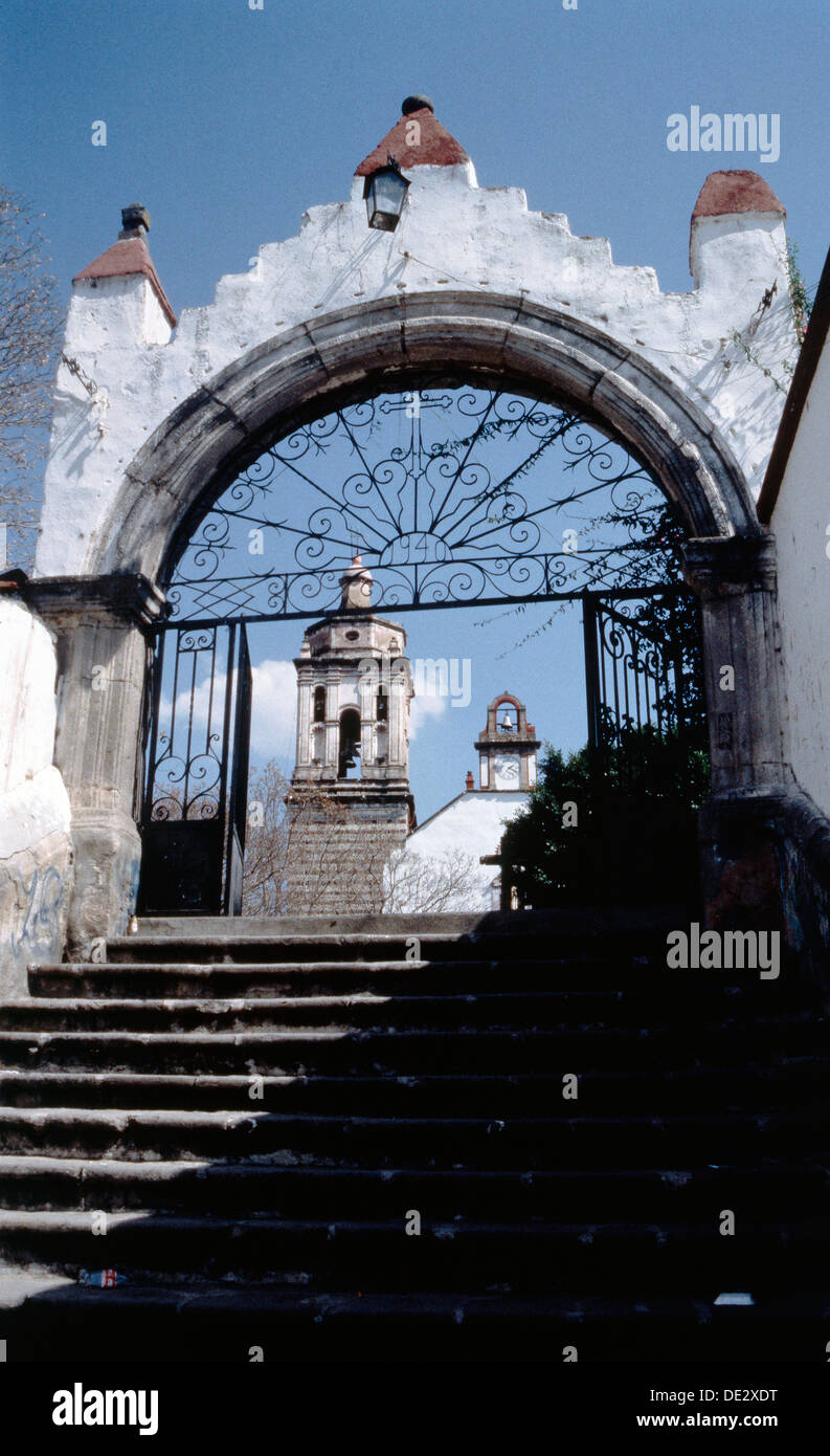 Gateway Of Church At Zinapecuaro Dating From C Stock Photo Alamy