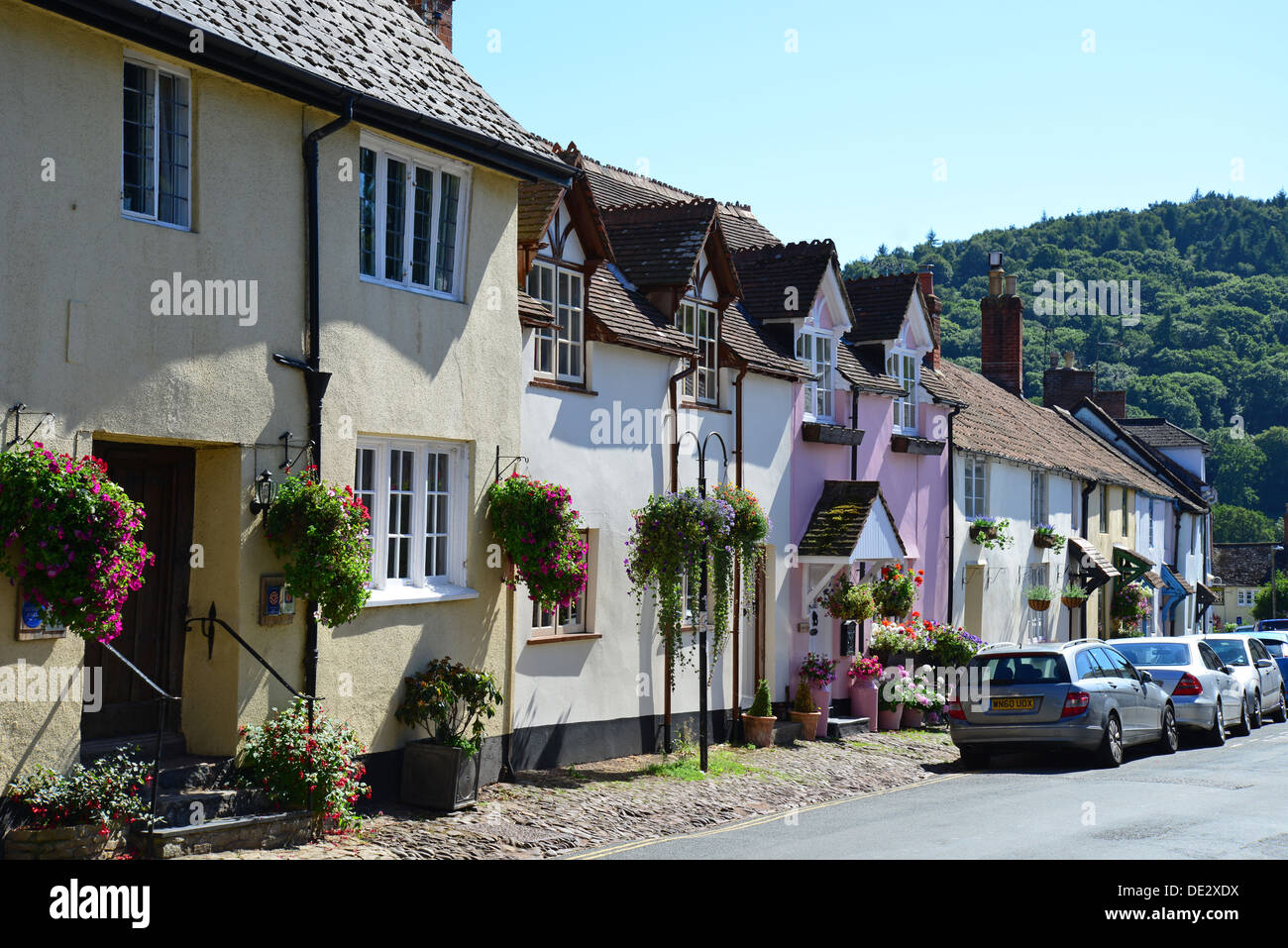 West street dunster somerset england hires stock photography and
